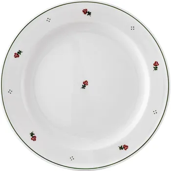 Talíř Lilien | Talíř mělký, vínová kytička, 26 cm, Josefine