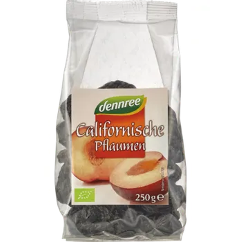 Sušené ovoce Dennree Švestky kalifornské 250 g bio
