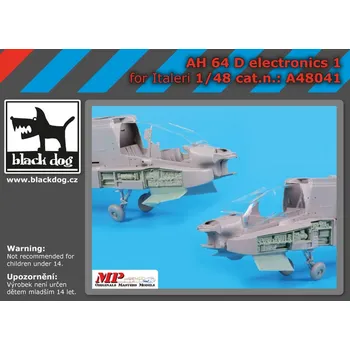 Plastikový model Blackdog 1/48 AH-64 D electronics 1 (ITALERI)