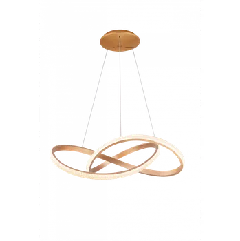 LED stmívatelný lustr Infinity 80 Cct zlatá s dálkovým ovládáním