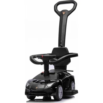 Odrážedlo Mamido Dětské odrážedlo auto s vodící tyčí Lamborghini Aventador SV černé