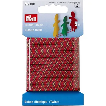 PRYM Skákací guma Gummy Twist pro děti, 6,5 mm, barevná, 5 m