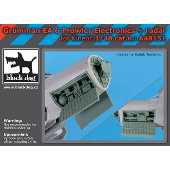 Plastikový model Blackdog 1/48 Grumman EA 6 Prowler electronics radar (KIN)