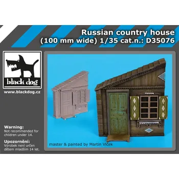 Plastikový model Blackdog 1/35 Russian country house (100mm wide)