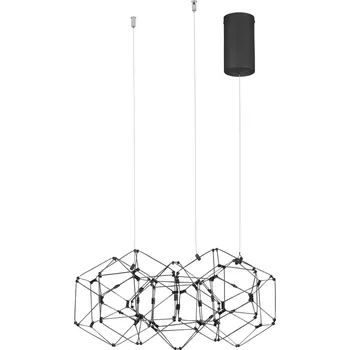 LED lustr Nebula 49 černé