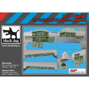 Plastikový model Blackdog 1/48 A-10 big set (ITAL)