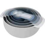 Joseph Joseph Sada modrých plastových misek s odměrkami Nest, 9 ks