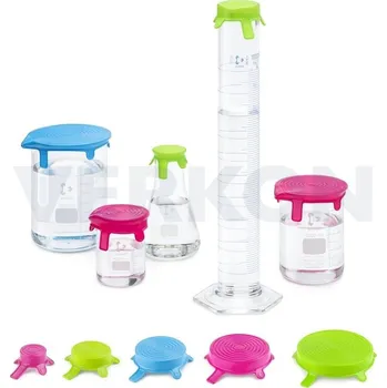 Silikonová víčka, velikost S, M a L, Barva: Modrá, Balení [ks]: 3, k produktu: Víčko silikonové, Duran