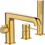 Laveo Pola, 3-otvorová vanová baterie, zlatá lesklá, LAV-BAP_G13D