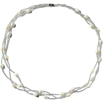 Náhrdelník Paua Náhrdelník z říčních perel propletený