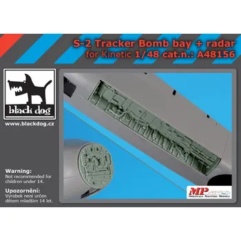 Plastikový model Blackdog 1/48 S-2 Tracker bomb bay + radar (KIN)