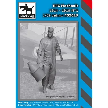 Plastikový model Blackdog 1/32 RFC Mechanic 1914-1918 No.1 (1 fig.)