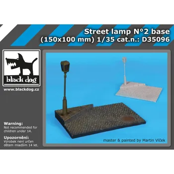 Plastikový model Blackdog 1/35 Street lamp base No.2 (150x100 mm)