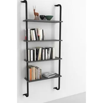 Komoda Závěsná police KARIKA 4 antracit