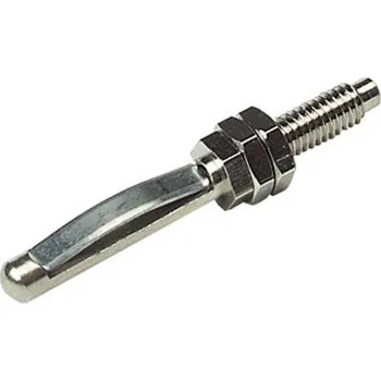 Krokosvorka SKS Hirschmann VST 20 banánkový konektor zástrčka, vestavná rovná Ø pin: 4 mm poniklovaná 1 ks