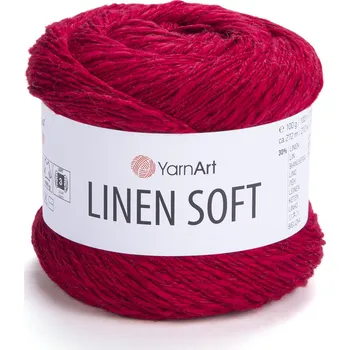 Galanterie YarnArt Linen soft 7323 červená