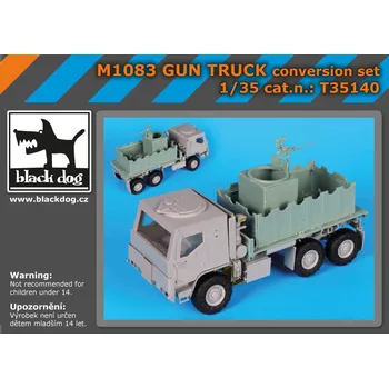 Plastikový model Blackdog 1/35 M1083 Gun Truck conversion set (TRUMP)