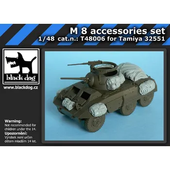 Plastikový model Blackdog 1/48 M 8 accessories set