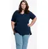 Dámské tričko CityZen Plus Size dámské tričko námořnicky modré 54