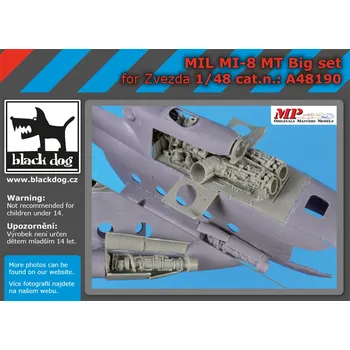 Plastikový model Blackdog 1/48 Mil Mi-8 MT big set (ZVE)