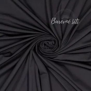 Galanterie Sportovní úplet YOGA Černý (E) (Funkční úplet vyšší gramáže)