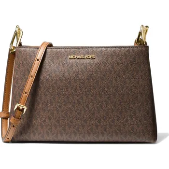 Kabelka Michael Kors Trisha Medium Pebbled Leather Crossbody Bag Brown