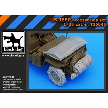 Plastikový model Blackdog 1/35 US JEEP accessories set (TAM)