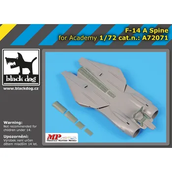 Plastikový model Blackdog 1/72 F-14A spine (ACAD)