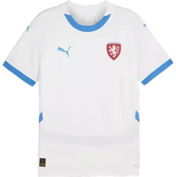 Fotbal Pánský venkovni fotbalový dres Puma Česká Republika 24/25 bílý