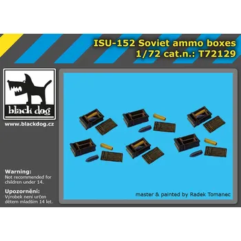 Plastikový model Blackdog 1/72 ISU-152 Soviet ammo boxes