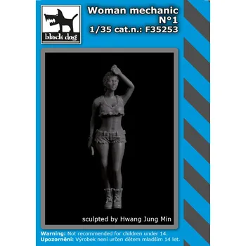 Plastikový model Blackdog 1/35 Woman mechanic N°1