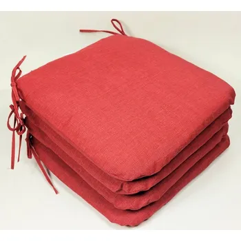 Podsedák Axin Trading s.r.o. Sedák 40x40 cm látka vínový melír - set 4 kusy