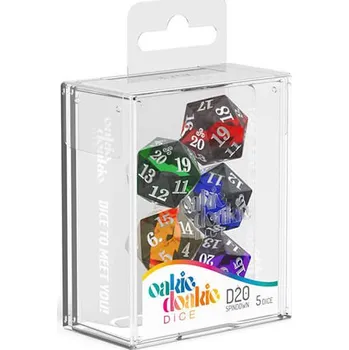 Příslušenství k deskovým hrám Sada kostek Oakie Doakie Dice D20 Spindown - Enclave 5 ks