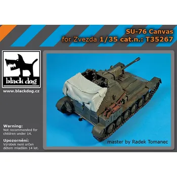 Plastikový model Blackdog 1/35 SU -76 canvas (ZVE)