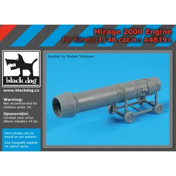 Plastikový model Blackdog 1/48 Mirage 2000 engine (KIN)