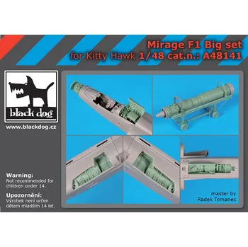 Plastikový model Blackdog 1/48 Mirage F1 big set (KITTYH)