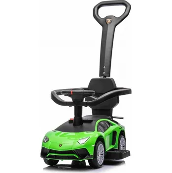 Odrážedlo Mamido Dětské odrážedlo auto s vodící tyčí Lamborghini Aventador SV zelené