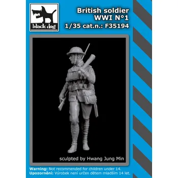 Plastikový model Blackdog 1/35 British Soldier WWI No.1 (1 fig.)