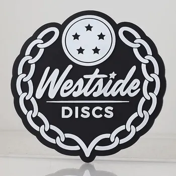 Westside Discs Nášivka Westside Discs Bílá/Černá černobílá
