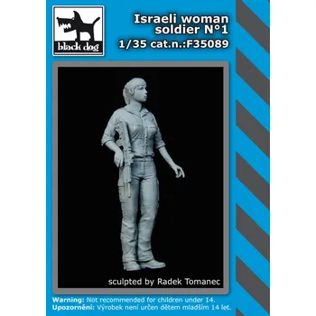 Plastikový model Blackdog 1/35 Israeli woman soldier No.1 (1 fig.)