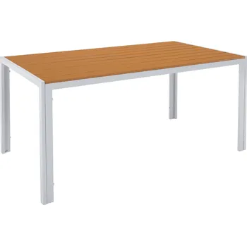 Zahradní stůl Zahradní stůl, bílá ocel/dub, BONTO