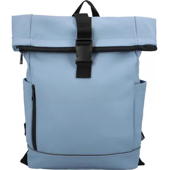 Městský batoh Trendy studentský roll-top batoh Nathal , světle modrá