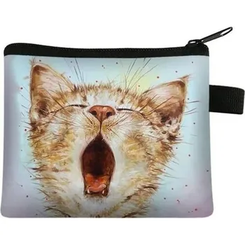 Malá dámská peněženka s motivem kočky - 26