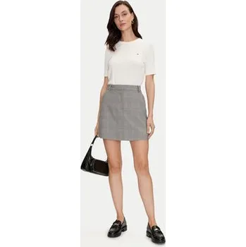 Dámská sukně Tommy Hilfiger Trapézová sukně WW0WW42249 Šedá Regular Fit 36