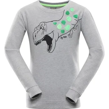 Chlapecká mikina Dětská mikina NAX VEWO 116/122 Šedá, Černá, Zelená