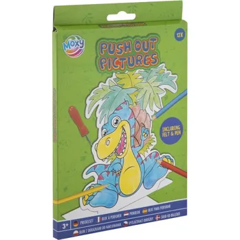 omalovánky Vypichovací obrázky Dino