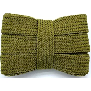 Tkaničky do bot Woodrow Široké tkaničky do tepláků bot kalhot mikiny * š: 2 cm * zelené olive