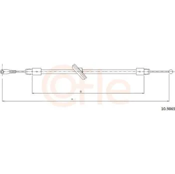 Auto-moto Tažné lanko, parkovací brzda COFLE CFE10.9865