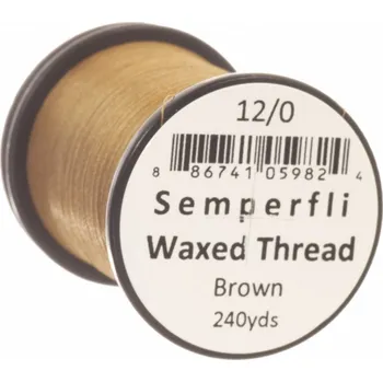 Semperfli Classic Waxed Thread 12/0 Brown