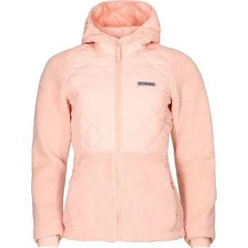 Dámské oblečení Dámská bunda Columbia CRESTED PEAK FULL ZIP XS Růžová, Černá